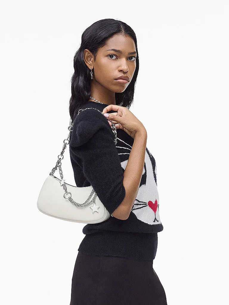 Marc JACOBS Ledertasche - Schultertasche THE SHOULDER BAG creme damen 2